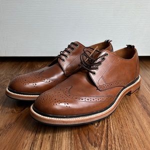 J. Crew Brown Wingtip Dress Shoes Size 10
